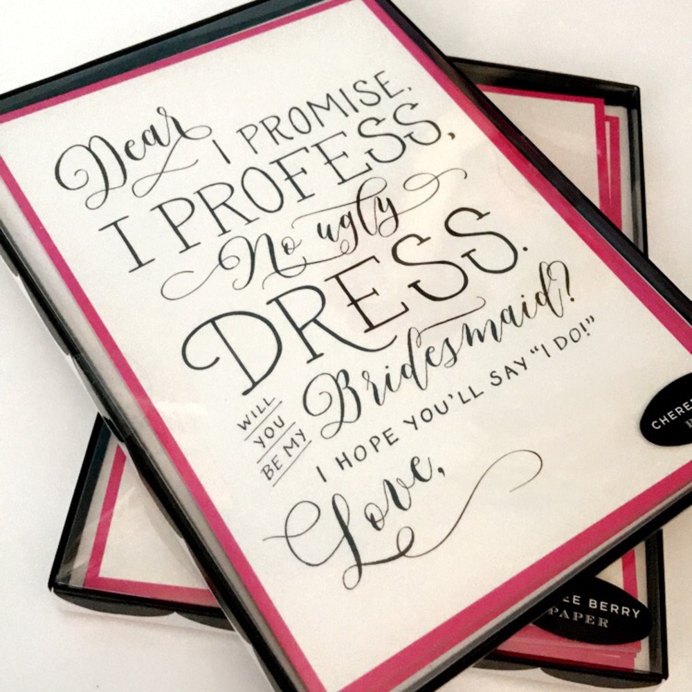 “Will you be my bridesmaid” Cards - Set of 6